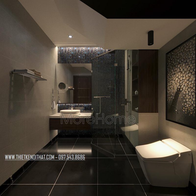 Thiết kế nội thất phòng tắm biệt thự Ecopark Văn Giang 